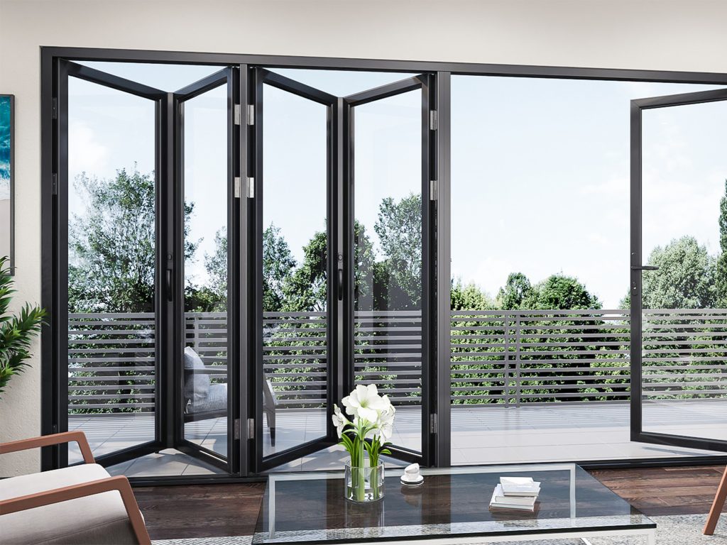 Glass folding doors are a perfect blend of aesthetic appeal and practicality, transforming any space into a seamless indoor-outdoor experience.